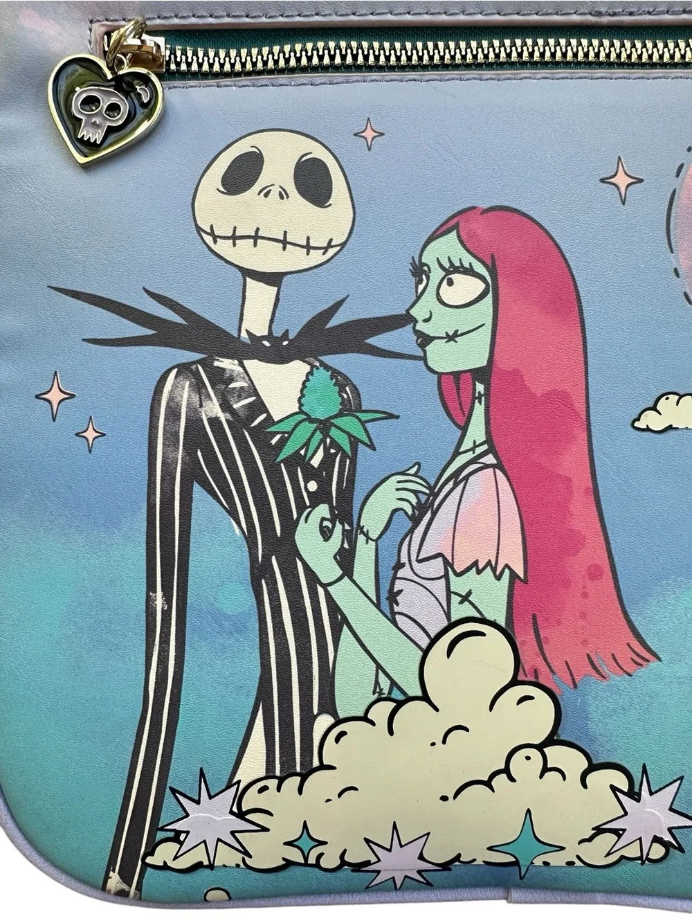 The Nightmare Before Christmas Pastel Gradient Mini Backpack - Purple/Blue